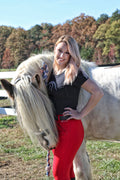 Curvy Mare | Winter Breech | Red + Red | Side Phone Pocket