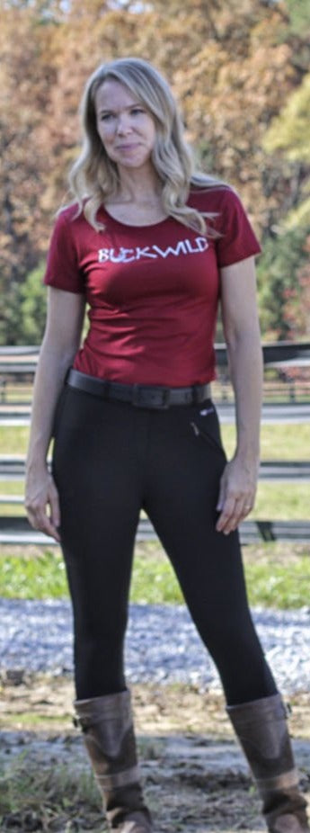 Signature Mid-Waist Winter Breech | Black + Black | Side Pocket