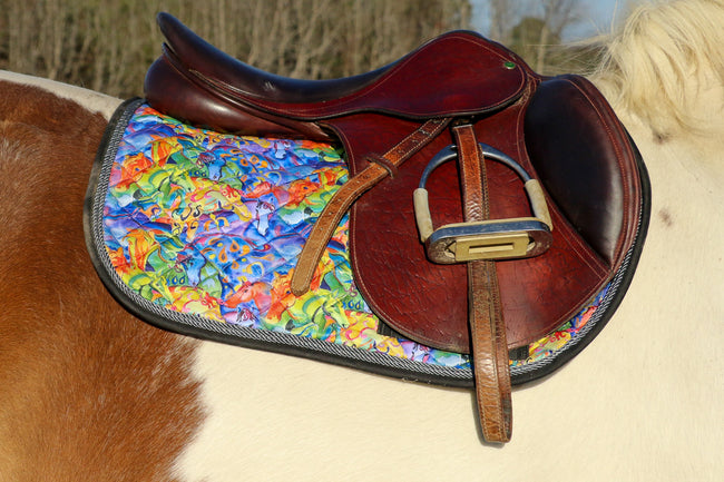Saddle Pad - Dressage "Painted Ponies"