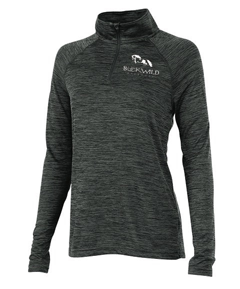 Performance Pull Over | Quarter Zip | 100% Polyester | Gray