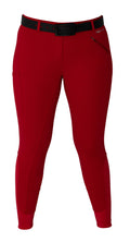 Signature Mid-Waist Winter Breech | Red + Red | Side Phone Pocket