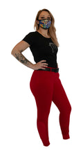 Signature Mid-Waist Winter Breech | Red + Red | Side Phone Pocket
