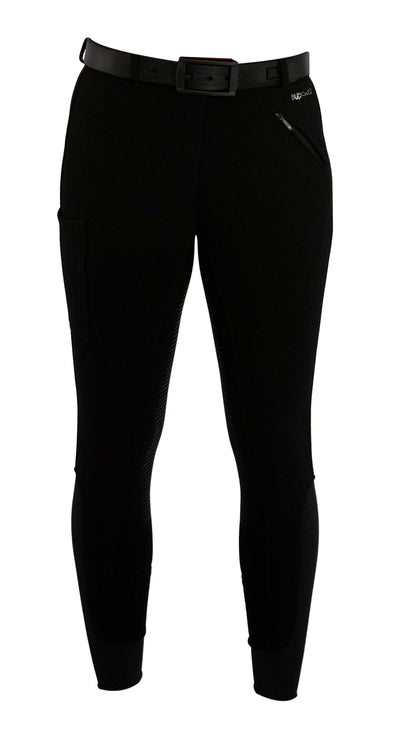 Signature Mid-Waist Winter Breech | Black + Black | Side Pocket