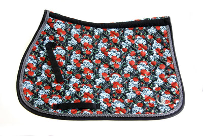 Saddle Pad - All purpose “Skulls & Roses"