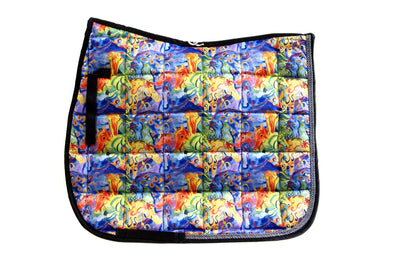 Saddle Pad - Dressage "Painted Ponies"