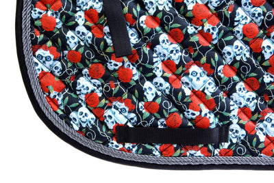 Saddle Pad - All purpose “Skulls & Roses"