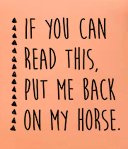 Favorite Tee | Scoop Neck | “Put Me Back on My Horse" Orange