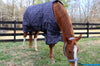 "Black w/ Horse Shoes" Medium Weight Turnout Blanket  (USA SHIPPING ONLY)
